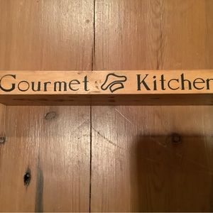 GOURMET KITCHEN WOOD SPOON/UTENSIL REST. NEW